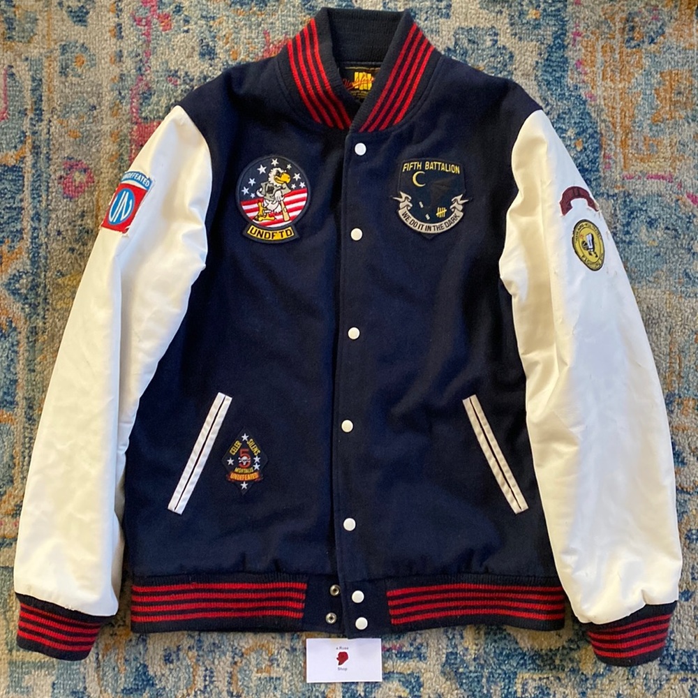 Undefeated UNDFTD Strike Team Varsity Letterman Jacket Size: XL
